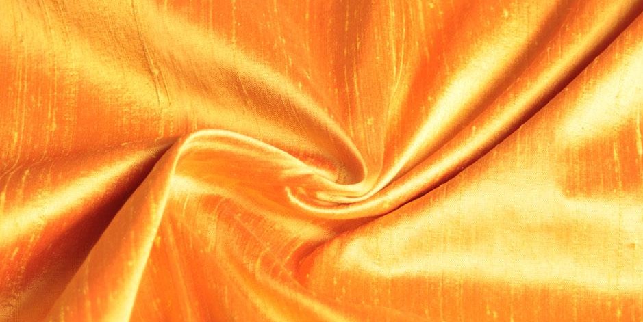 The Debate Over Dupioni and Shantung 1 silk dupioni gold