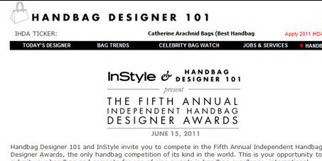 The Independent Handbag Designer Awards; Have You Applied Yet? 1 Handbag 101 Awards