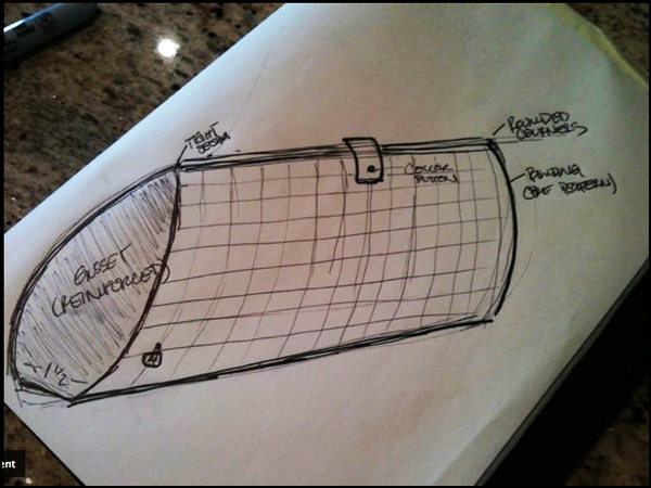 Evening Clutch Sketch Marla Cielo