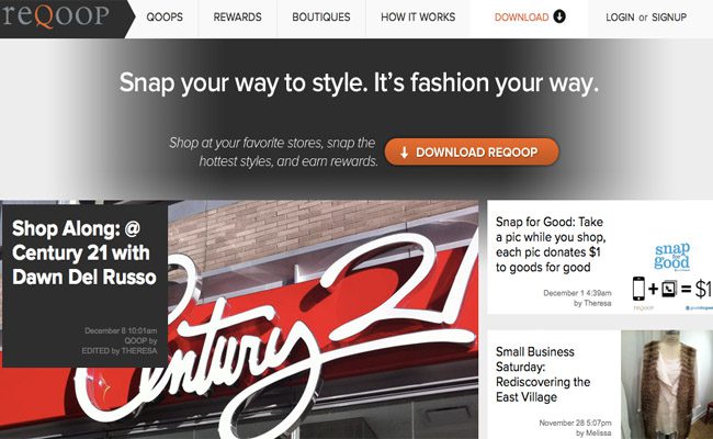 ReQoop: App that Highlights Brick and Mortar Stores 1 StartUp Fashion resource ReQoop