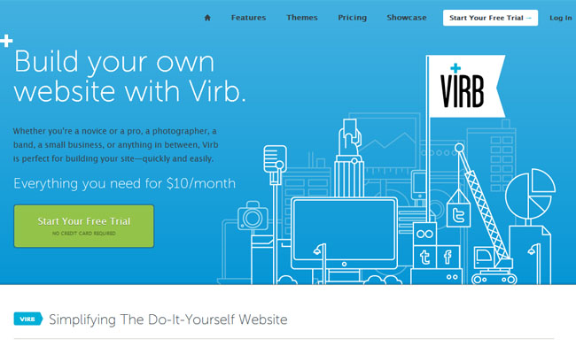 VIRB Create your own website