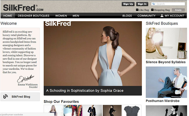 SilkFred, Luxury Retail Platform for Emerging Fashion Labels 1 SilkFred emerging fashion retail platform