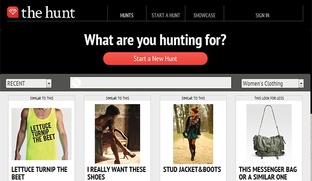 The Hunt Shopping and Discovery; Great for Designers and Retailers 1 The Hunt Shopping and Discovery